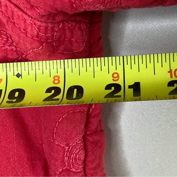 Vintage Democracy Quilted Embroidered Kimono Jacket-Red-Women’s L Petite-Tencel - Picture 5 of 8